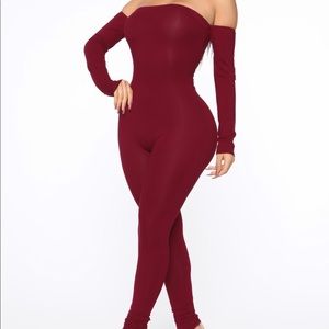 Off the shoulder jumpsuit